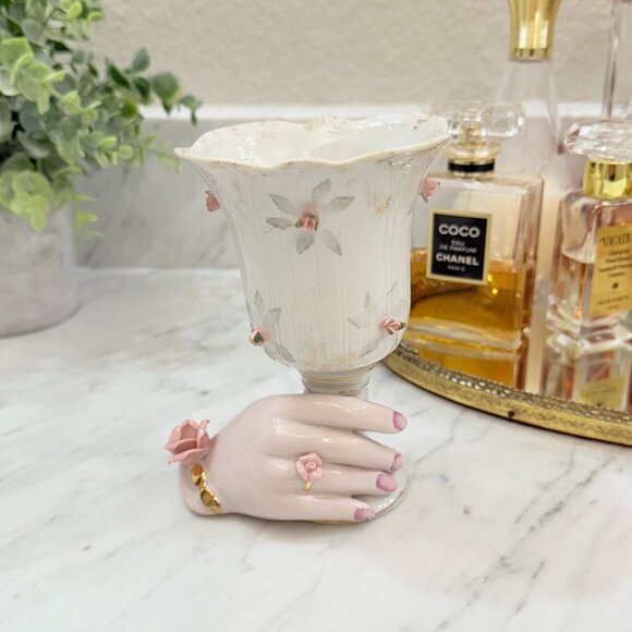 Vintage Other - Vintage Porcelain "Hand" Vase